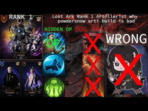 Lost Ark Rank 1 Artillerist explains why Powdersnow arti build is garbage