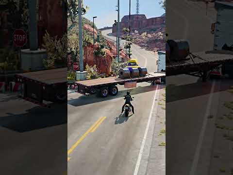 Realistic Highway Car Crashes #195