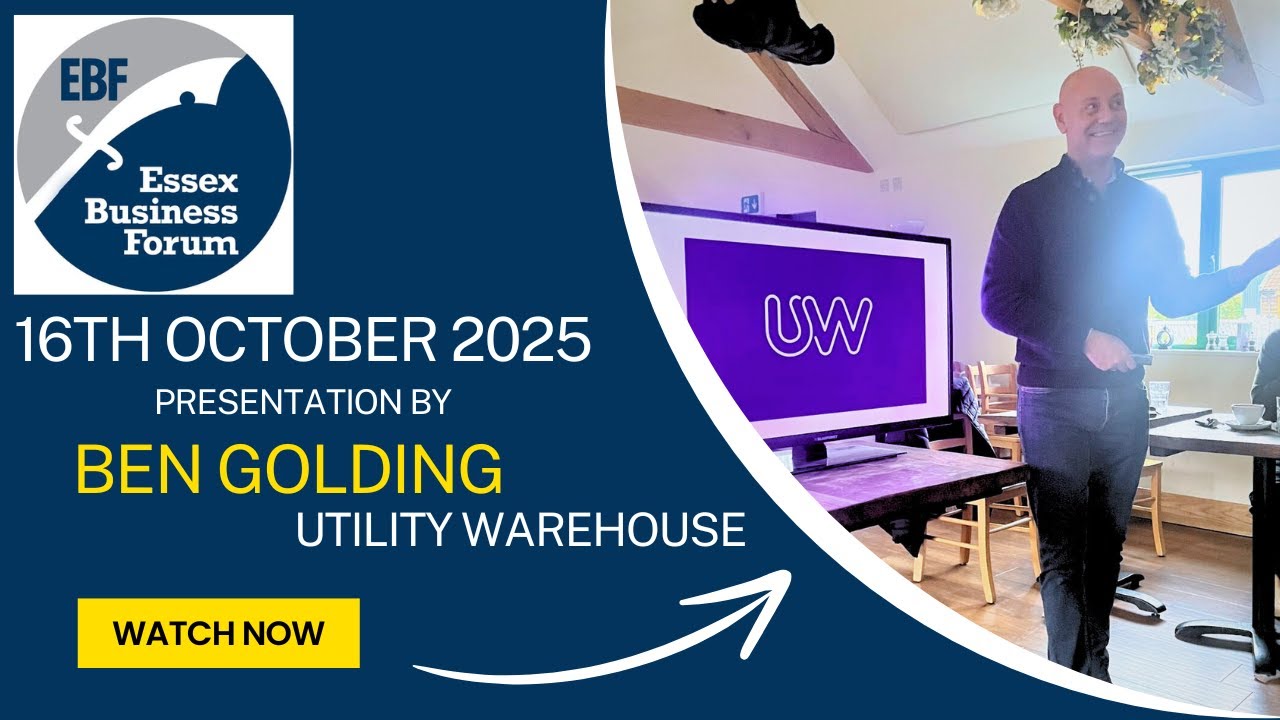 Business Networking Meeting 16/10/25 - Ben Golding - Utility Warehouse - 10 Minutes