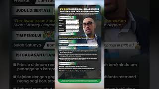 Dulu Viral Nilai Ijazah SMP 6, Ahmad Sahroni Kini Wisuda Doktor dengan IPK 3,95 Nyaris Sempurna