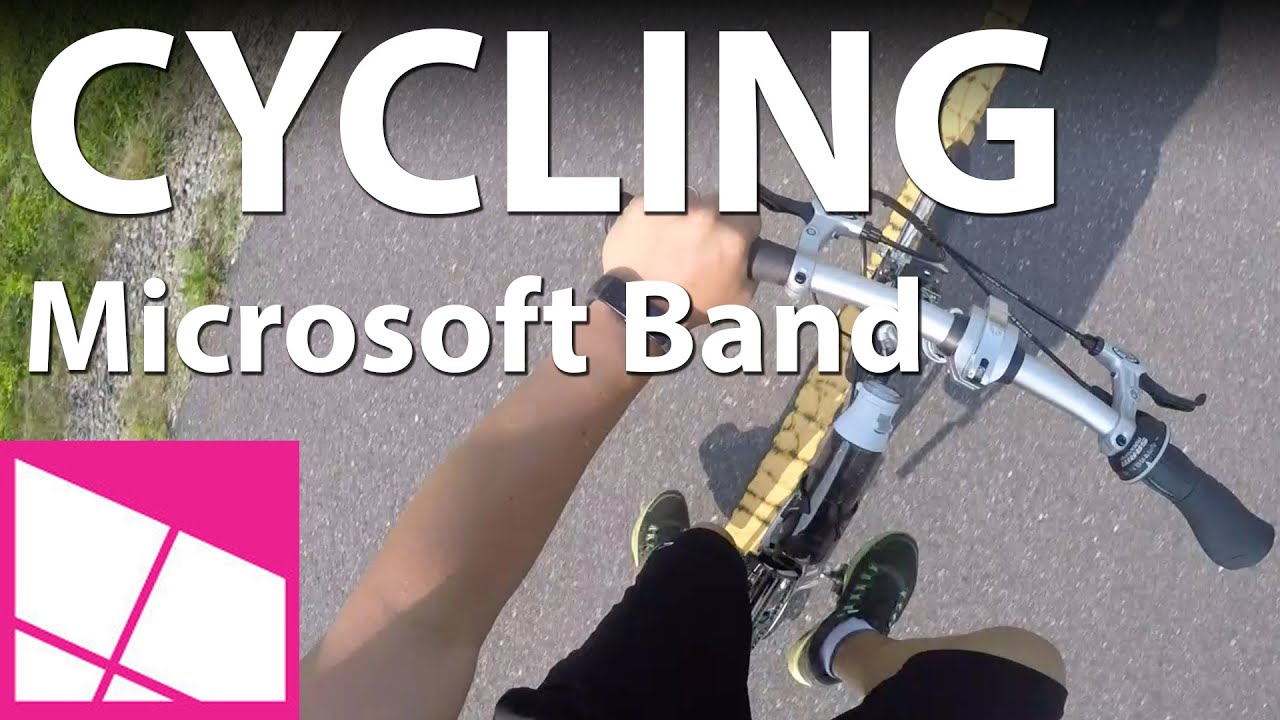 Riding a bicycle with the Microsoft Band - YouTube