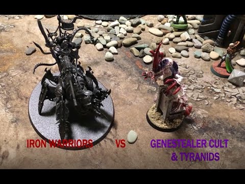 40k Battle Report: Iron Warriors vs. Genestealer Cult & Tyranids