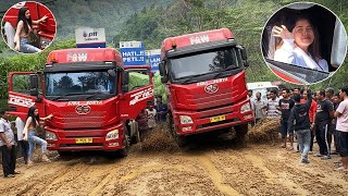 Download lagu A Chinese truck is forced to change drivers on the world's most extreme roads. mp3