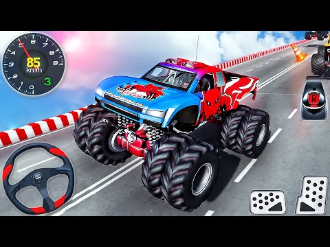Police Monster Truck Mega Ramp Extreme Racing - Impossible GT Car Stunts Driving - Android GamePlay