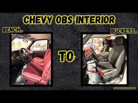 1988-98 Chevy / GMC OBS Truck Seat Swap Upgrade Budget How-To Install 2018-24 GM Truck Bucket Seats