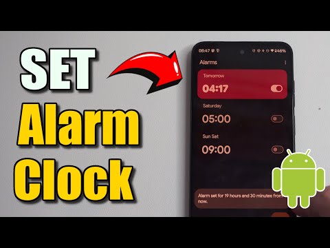 How to Set an Alarm Clock on your Motorola Android Phone (Best Method)