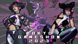 ジュリ公式コスプレをしました?東京ゲームショウ2023カプコンブース【ストリートファイター6】 #streetfighter6 JURI Cosplay