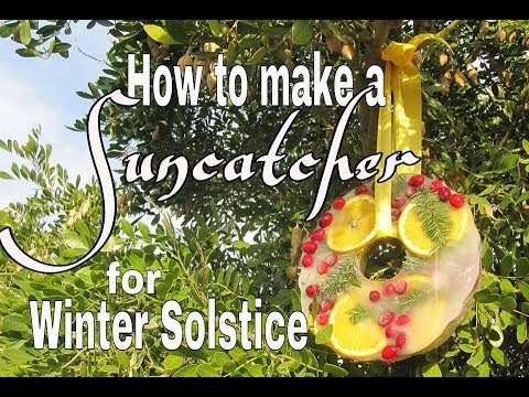 How to Make an Ice Suncatcher for Winter Solstice