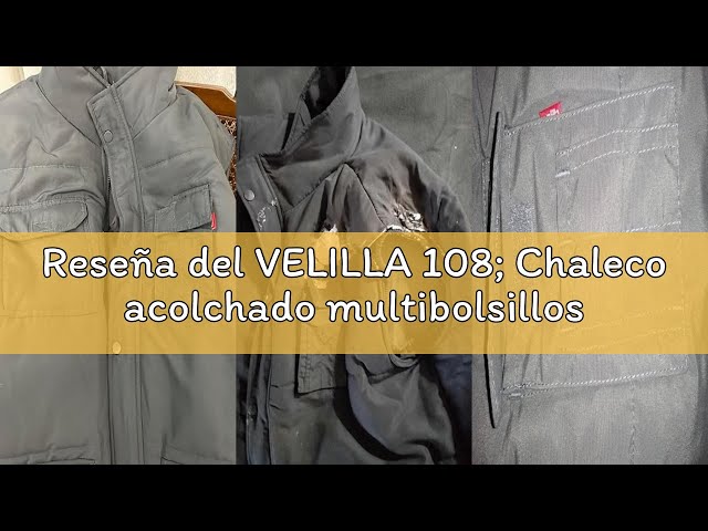 Vídeo relacionado con VELILLA 108; Chaleco acolchado multibolsillos; Color Gris; Talla M