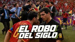 ¡El mayor escándalo en la historia de los Mundiales! España vs Corea 2002