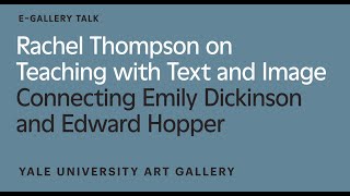 Rachel Thompson on Teaching with Text and Image
