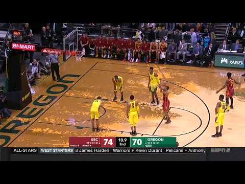 Men's Basketball: USC 75, Oregon 70 - Highlights 1/18/18