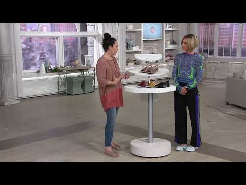 Earth Leather Perforated Sandals - Linden Laveen on QVC
