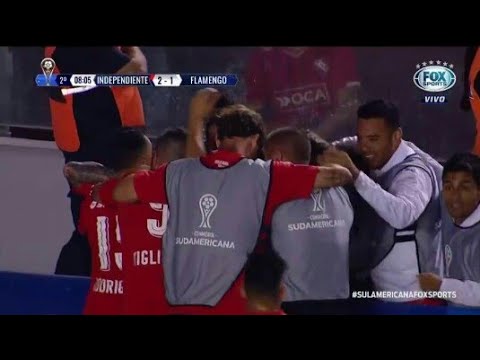 Gol de meza-independente 2X1 flamengo sul-americana 2017