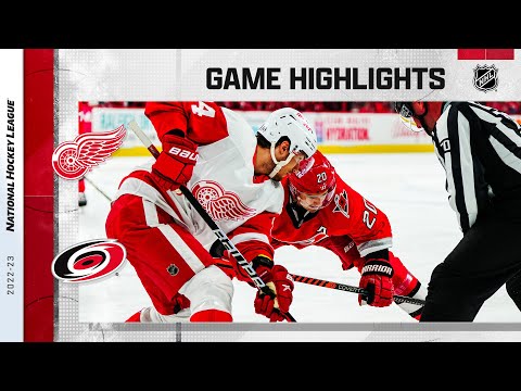 Red Wings @ Hurricanes 4/11 | NHL Highlights 2023