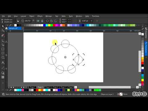 How To Duplicate Objects Around A Circle using Ctrl+D   CorelDraw Tutorial