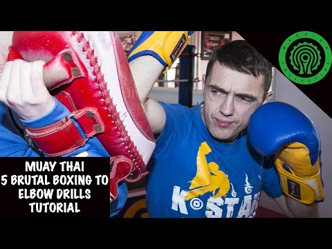 Muay Thai 5 Brutal Boxing to Elbow Drills Tutorial