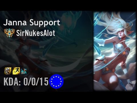 Janna Support vs Thresh - SirNukesAlot - EUW Challenger Path 6.4