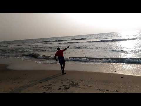 Fishing at kozhikode beach ...local people