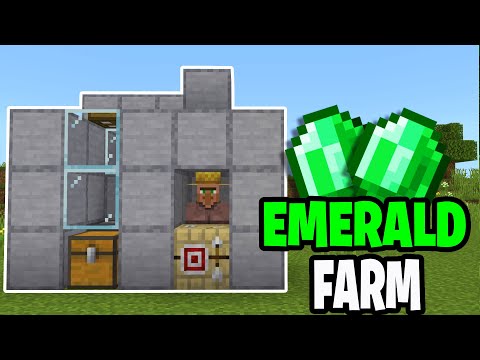 Come creare una fattoria di smeraldi in Minecraft Bedrock 1.21!