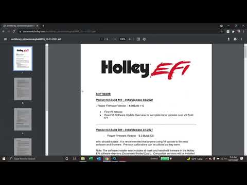 Holley efi V6 firmware and software build 220 overview. Yes you should update to this
