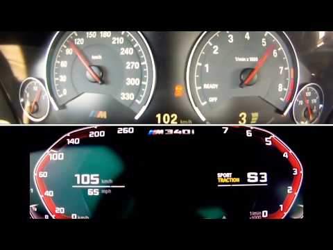 BMW M340i G20 vs BMW M3 F80 0-200 km/h