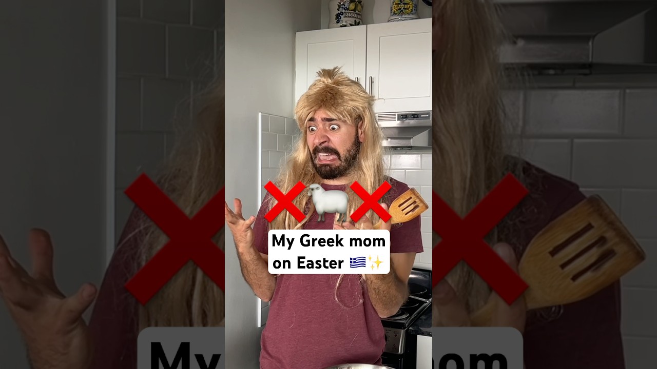 Your mom too? 🇬🇷🐑✨ #shorts #greek #balkan #easter #funnyvideo