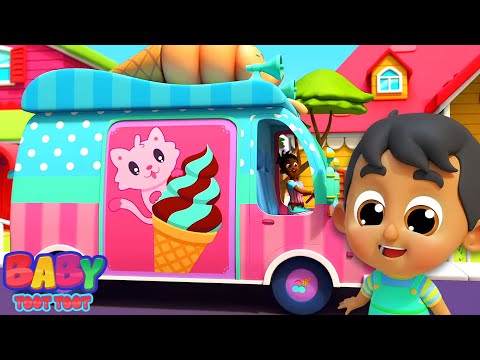 Hjul Och Glassbilen Gå Runt Och Runt Och Mer Barnsång