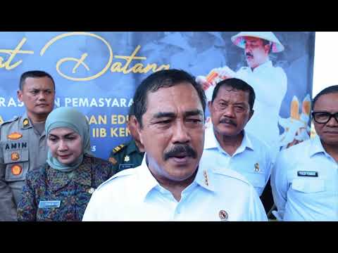Kunjungan Menteri Imigrasi dan Pemasyarakatan di Lapas terbuka Kendal di Kartikajaya