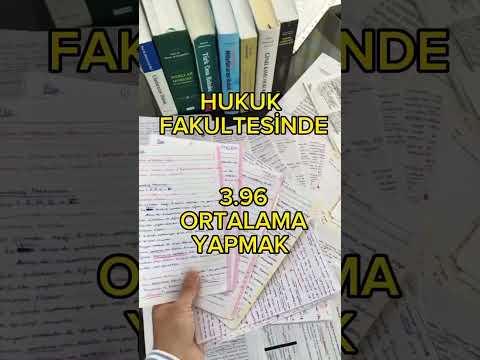 Hukuk Fakültesinde 3.96 Ortalama Yapmak | Çalışma Taktikleri | Pişmanlıklarım #hukukfakültesi