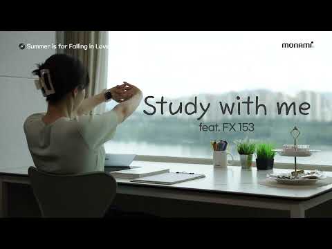 Study with Me (Monami) FX 153 | 스터디윗미 | LOFI | CHILL STUDY MUSIC | 1 HOUR POMODORO SESSION |