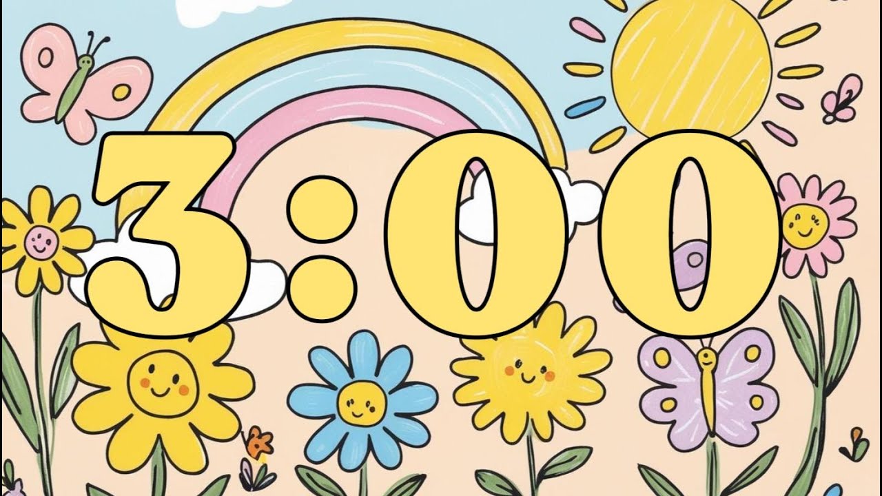 3 Minute Spring Timer with Relaxing LoFi Music 🌸