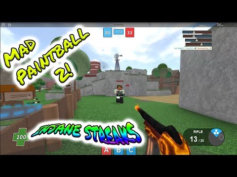 Roblox Mad Paintball 2 Very Close Battle смотреть -