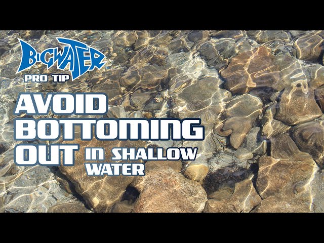 Boating Tip to avoid hitting bottom in shallow water  --Humminbird electronics