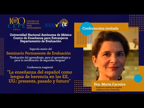 Conferencia: La enseñanza del español como lengua de herencia en los EEUU. presente, pasado y futuro
