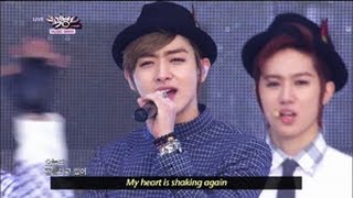 Music Bank K-Chart - C-CLOWN - Shaking Heart (2013.05.25) [Music Bank w/ Eng Lyrics]