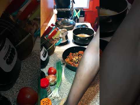 Stew Pork  with TopChef Dundyplace (Jamaican cuisine)