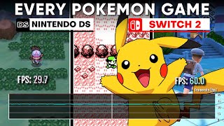 Every Pokémon Frame Rate (From Game Boy to Switch 2)