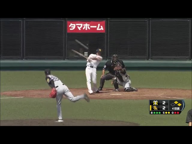 【ファーム】ホークス・曽根 コンパクトに振りぬいて勝ち越しタイムリー!! 2017/4/22 H-T(ファーム)