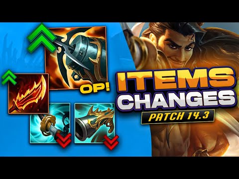 MASSIVE ITEM CHANGES COMING IN PATCH 14.3
