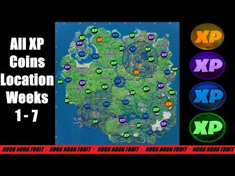 All 68 XP Coins Locations in Fortnite Season 4 Chapter 2 (Green, Blue, Purple, and Gold)! (Week 1-7)
