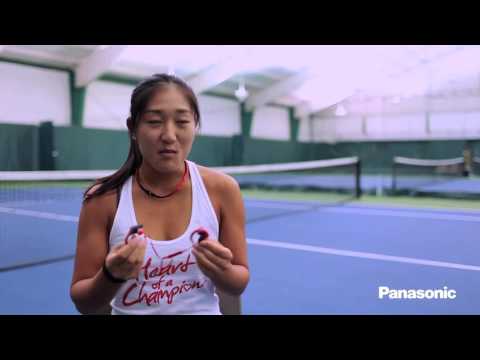Panasonic WINGS Headphones with Tennis Pro Ayaka Okuno