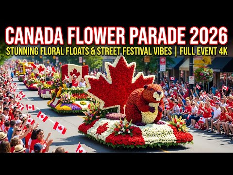 Flower Parade France 2026 • Stunning Floral Floats & Carnival Atmosphere | Ultimate Highlights 4K