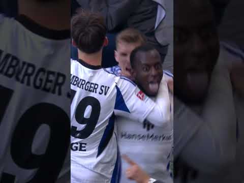 EINFACH MAGISCH! 🪄😍 Der Freistoß von Jean-Luc Dompe! 🇫🇷😮‍💨 #nurderHSV #goal #freekick