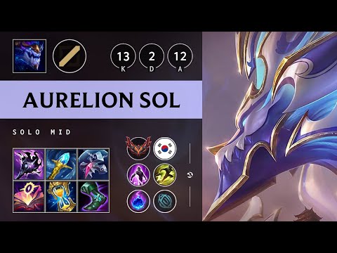 Aurelion Sol Mid vs Taliyah - KR Grandmaster Patch 25.05