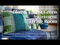Blue Forest Green Stunning Color Palettes For A Cozy Small Apartment Living Room