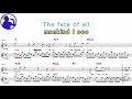 King Crimson - EPITAPH karaoke version sheet music for players,chorus added(Ye karaoke)