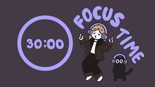 Silent Disco Pomodoro 3x30min | ADHD focus timer