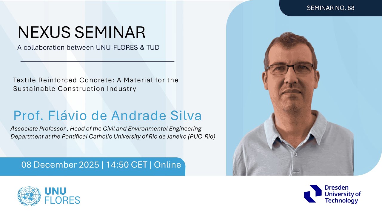 Nexus Seminar 88: Textile Reinforced Concrete, A Material for the Sustainable Construction Industry