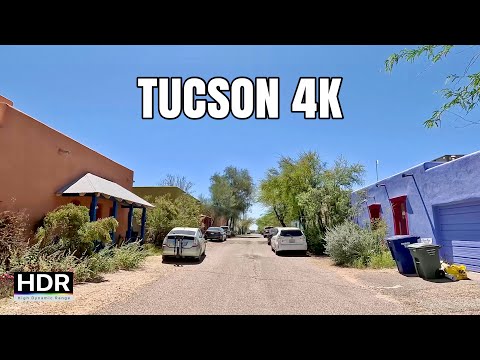 Barrio Viejo & El Presidio Tucson, Arizona Virtual Tour 4K Drive